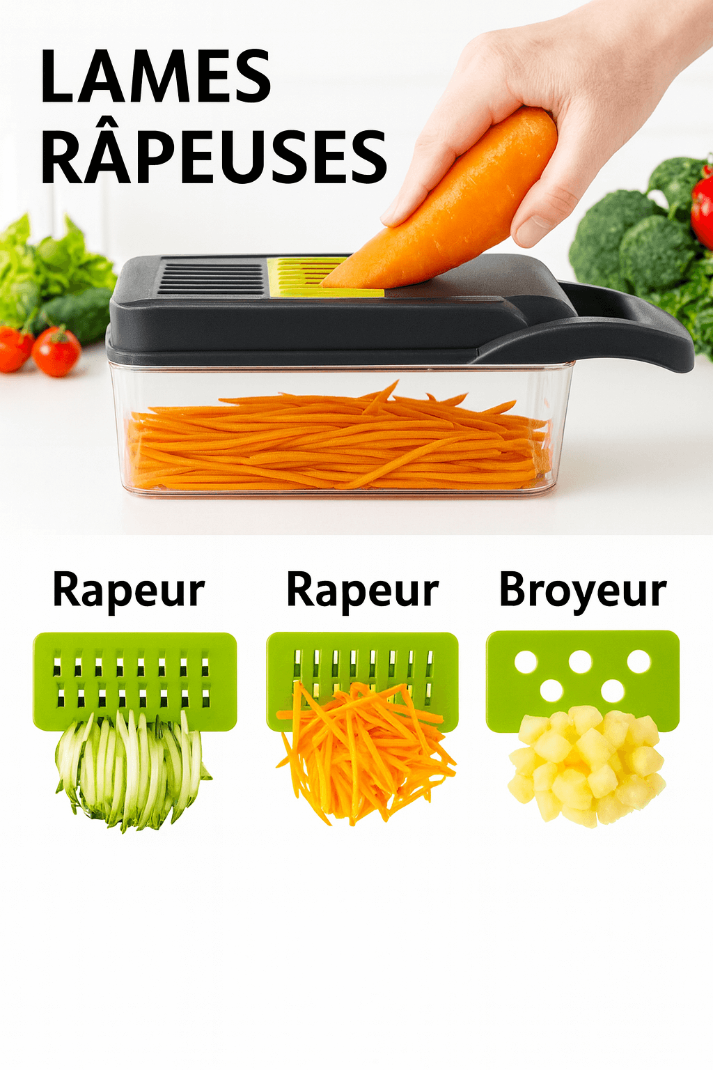 Trancheur & Râpe Multifonction